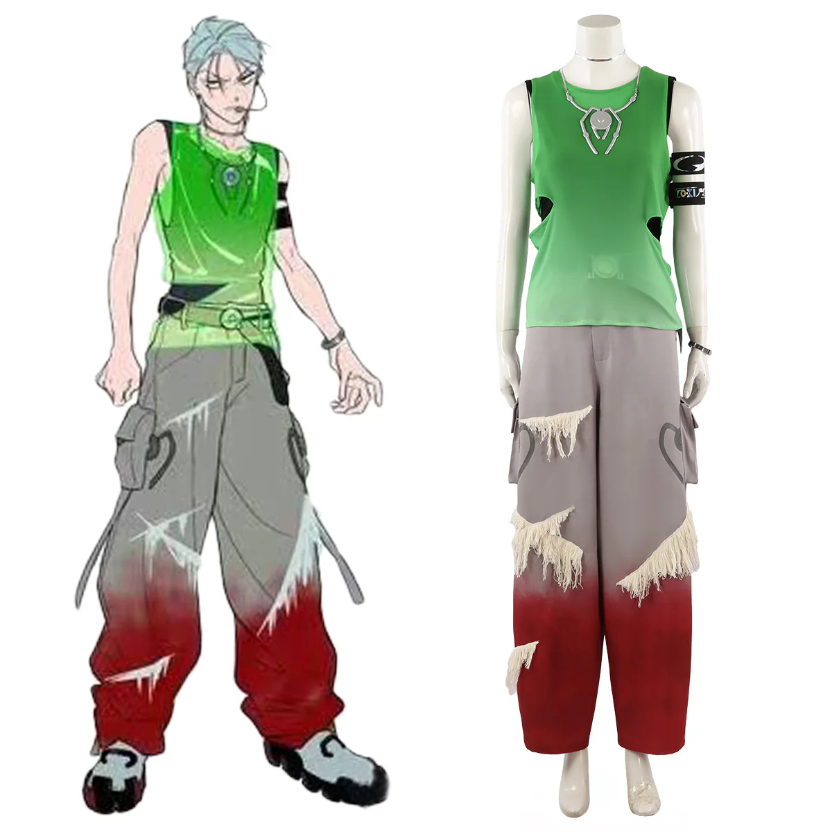 ALIEN STAGE FINAL Till PVC Cosplay Costume