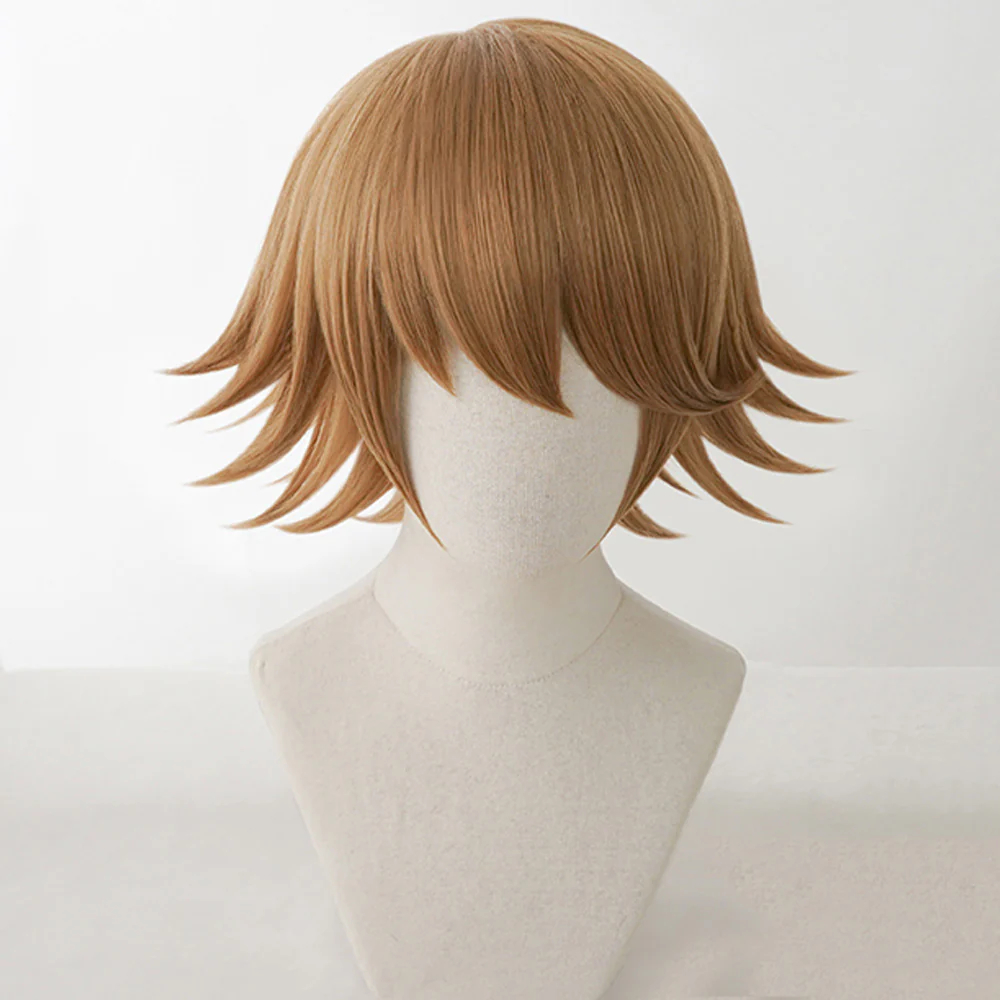 Danganronpa: Trigger Happy Havoc Chihiro Fujisaki Brown Cosplay Wig