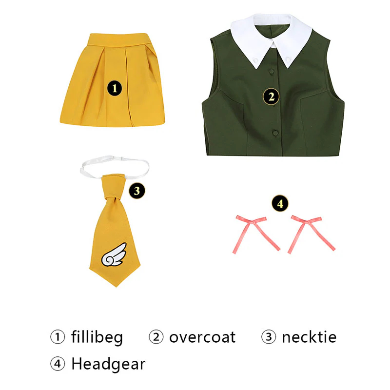 Anime Cardcaptor Sakura: The Movie 1999 Sakura Kinomoto Cosplay Costumes