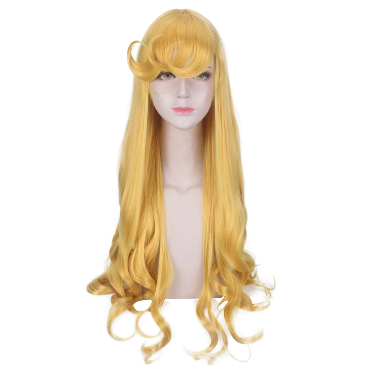 Sleeping Beauty Aurora Princess Long Wavy Blonde Style Cosplay Wig