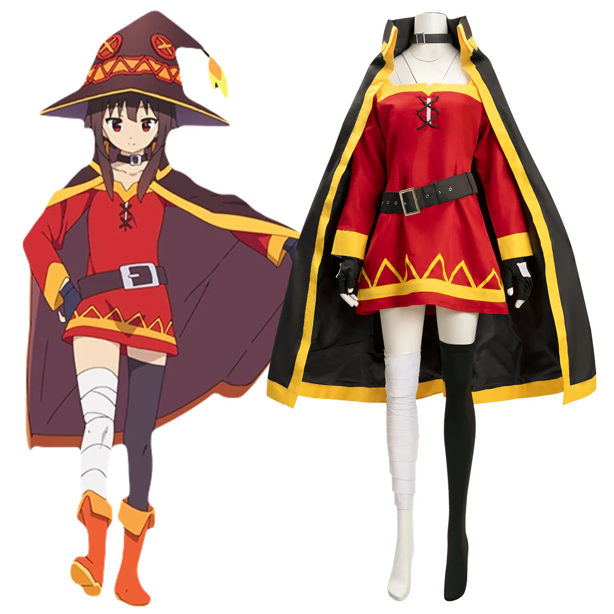 Kono Subarashii Sekai ni Shukufuku o Megumin Cosplay Costume 