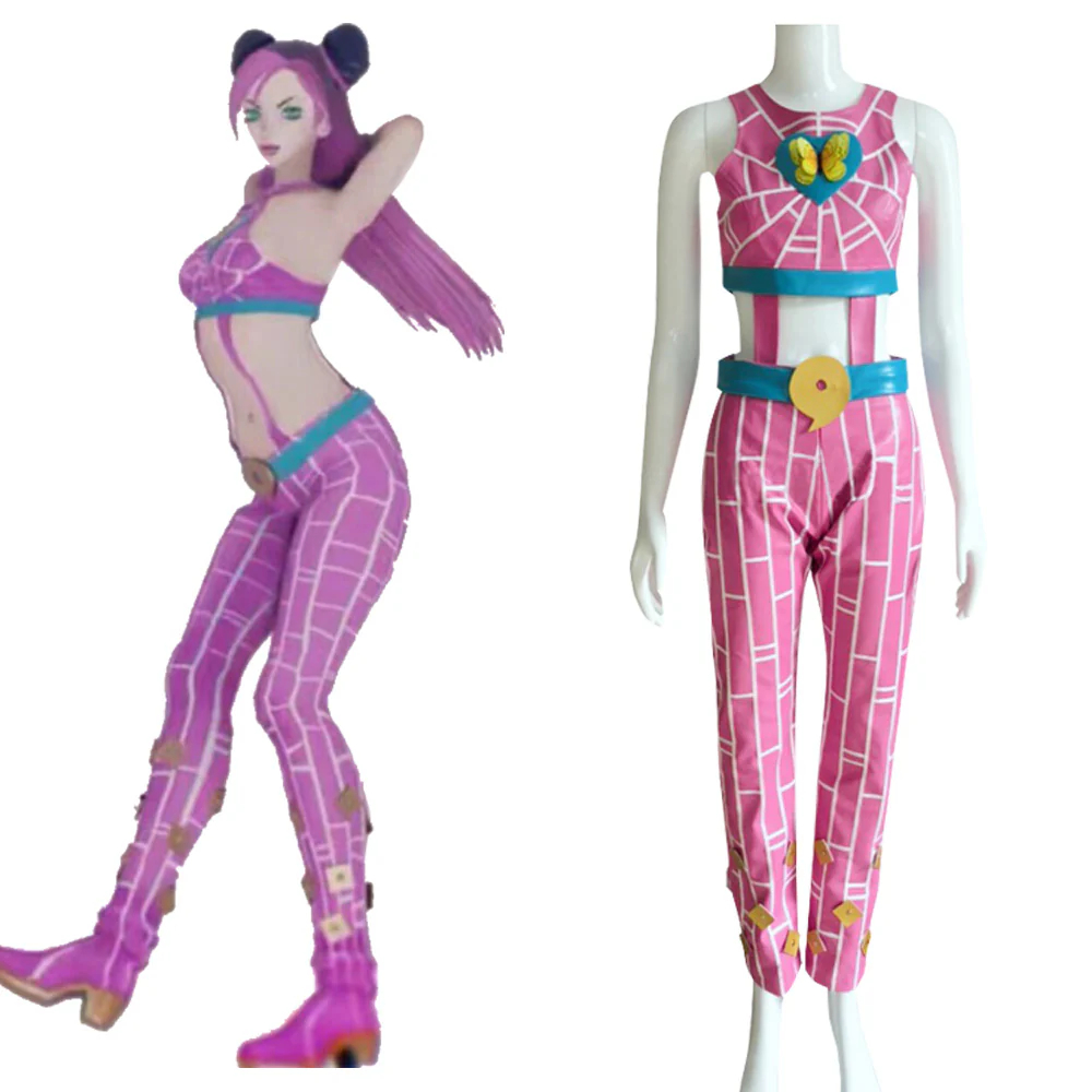JoJo's Bizarre Adventure Jolyne Cujoh Cosplay Costume New Edition