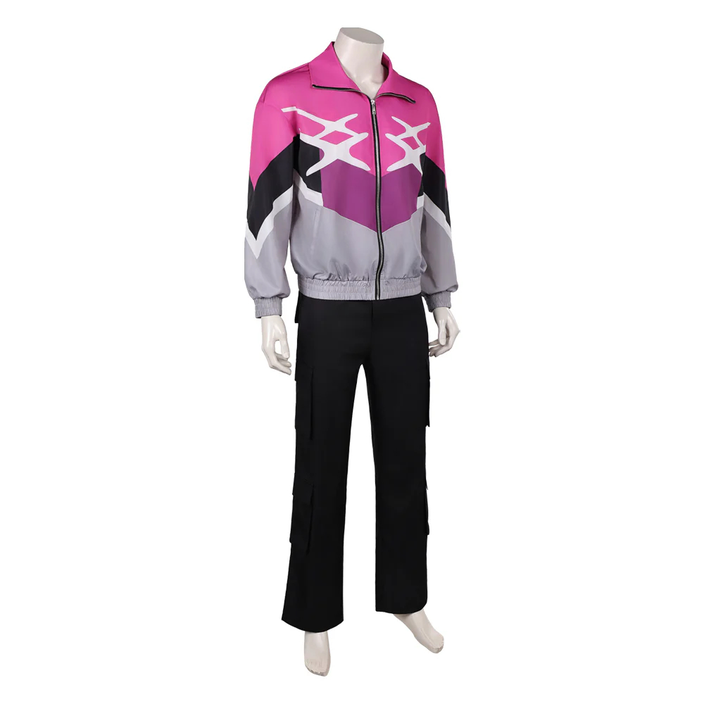 Crime 101 (2026) Ormon Pink Sportswear Set Outfit Men Halloween Carnival Party Cosplay Costume