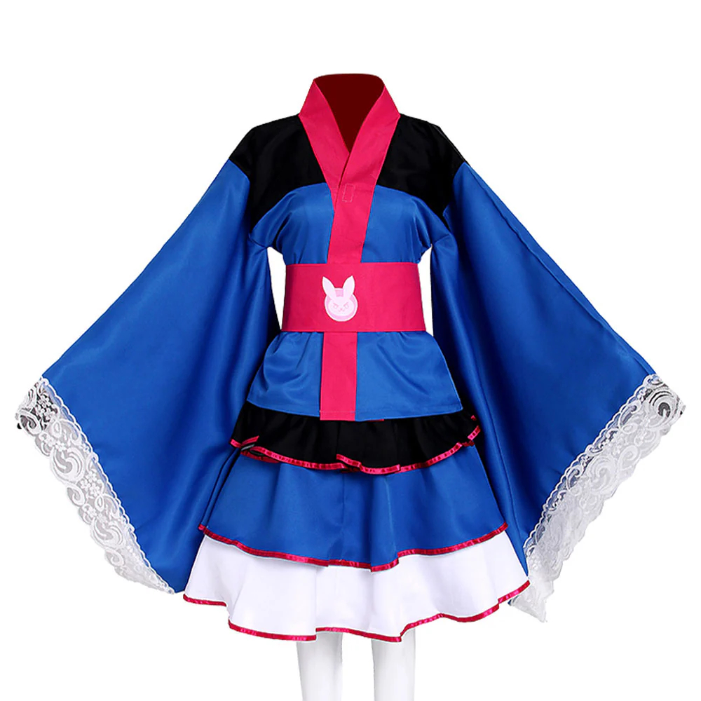 Overwatch D.VA DVA Song HANA Kimono Cosplay Costume