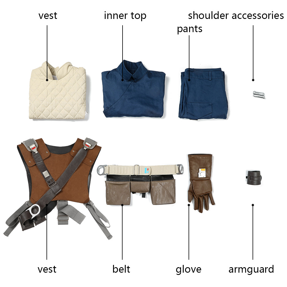 Movie Star Wars Jedi：fallen Order Cal Kestis Cosplay Costume Suit Party Dress Outfits