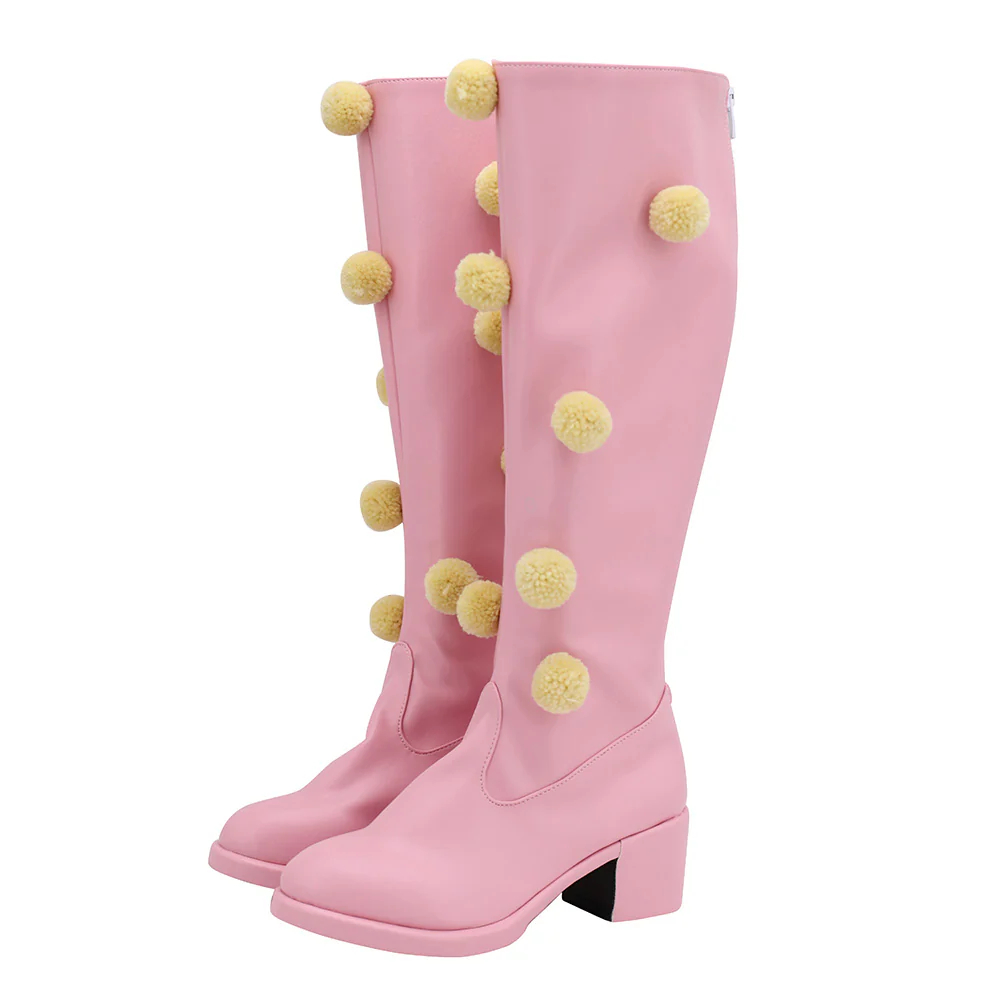 JoJo's Bizarre Adventure: Steel Ball Run Lucy Pink Shoes Cosplay Boots