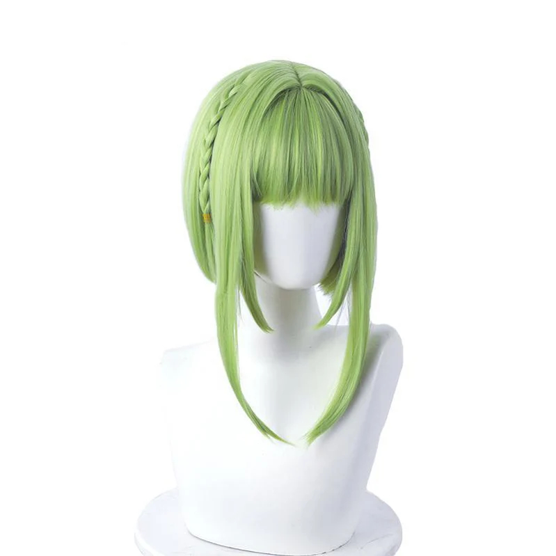 Anime Toilet Bound Hanako kun Nanamine Sakura Cosplay Wig Short Green Cosplay Wigs