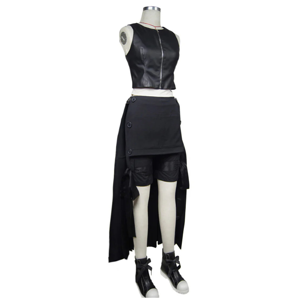 Final Fantasy VII: Advent Children Tifa Lockhart Black Cosplay Costume