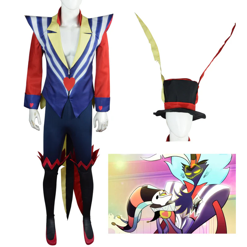 Helluva Boss Ozzie Uniform Suit Cosplay Costume With Accessories