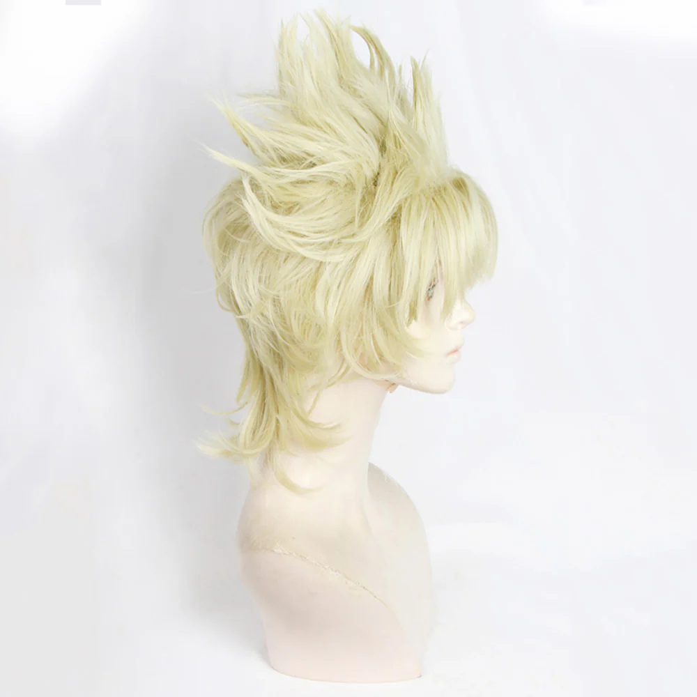 Jojo'S Bizarre Adventure: Battle Tendency Caesar Anthonio Zeppeli Light Golden Cosplay Wig