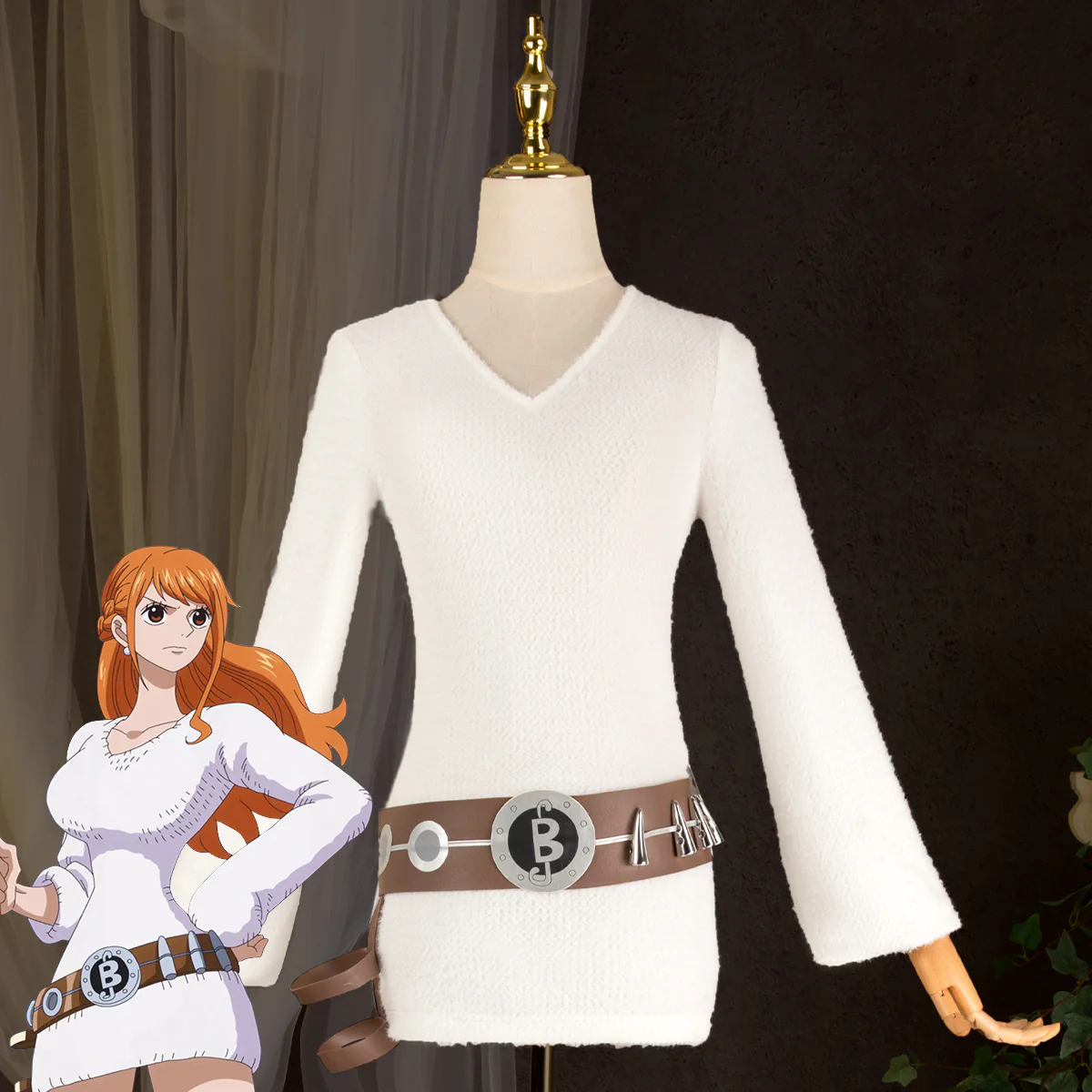 One Piece Nami White Dress Cosplay Costume