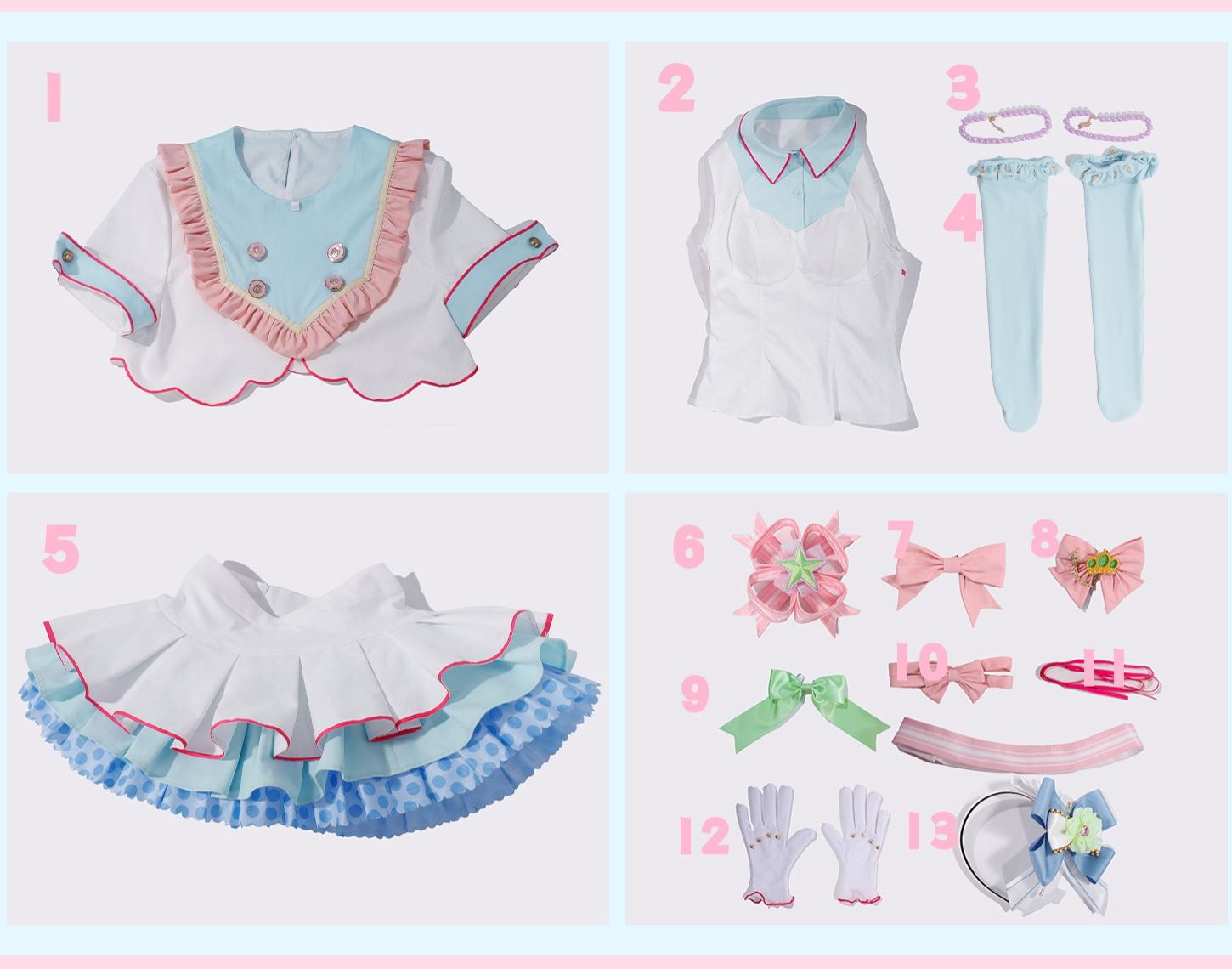 Love Live! Hanayo Koizumi μ's 20th Birthday Card Cosplay Costume 