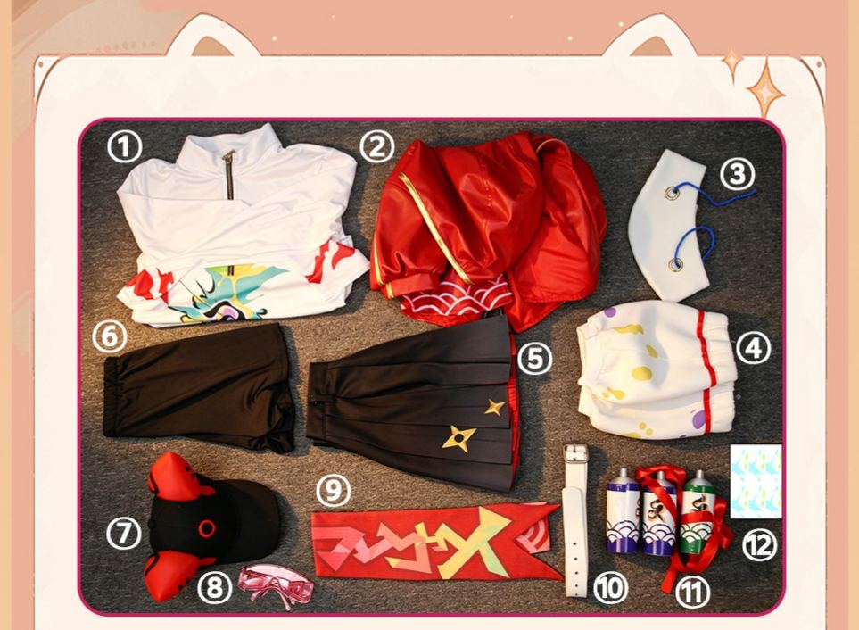  Honkai Star Rail Rappa Cosplay Costume Halloween