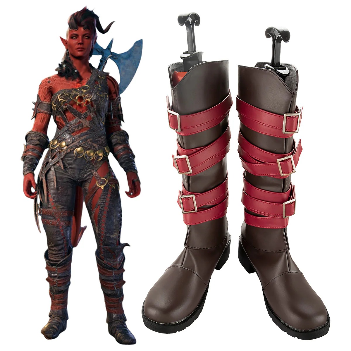 Baldur's Gate III BG3 Karlach Shoes Cosplay Boots