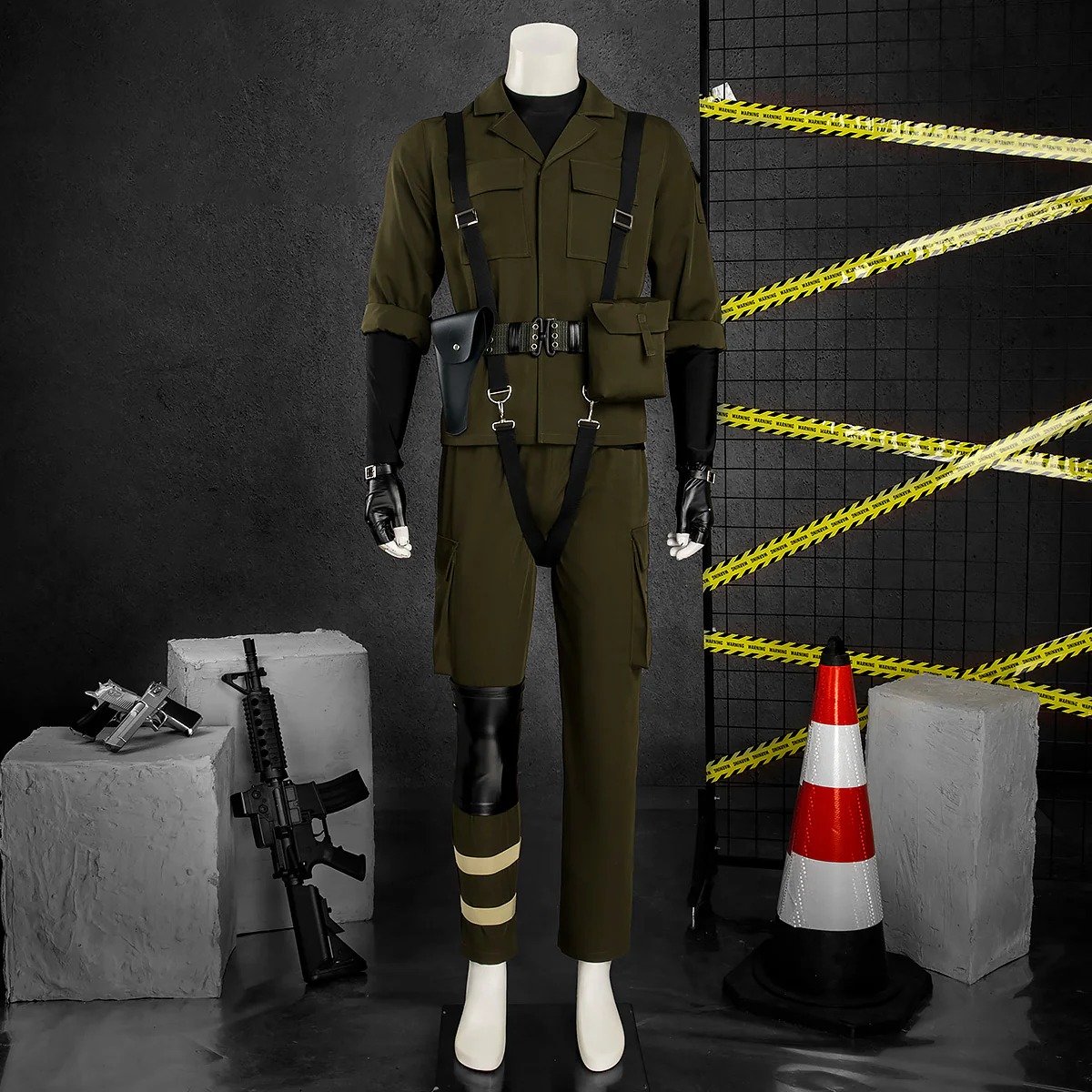 Metal Gear Solid Delta: Snake Eater MGS3 Big Boss Naked Snake John Solid Snake Green Cosplay Costume