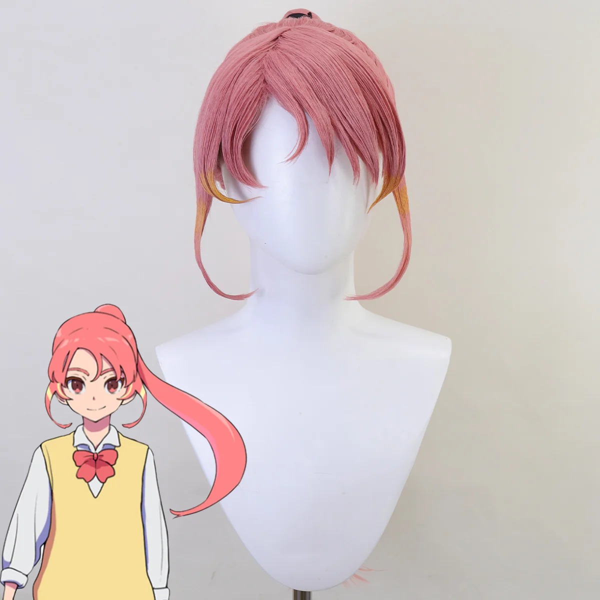 Inazuma Eleven Victory Road Raika Shinohara Pink Cosplay Wig