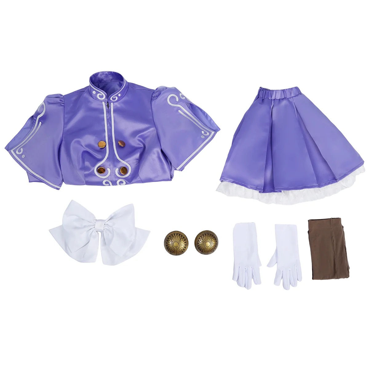 Street Fighter 6 Ingrid Purple Dress Cosplay Costume