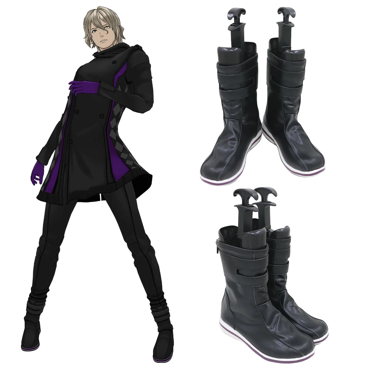 No Sleep For Kaname Date From AI: The Somnium Files Kaname Date Cosplay Shoes