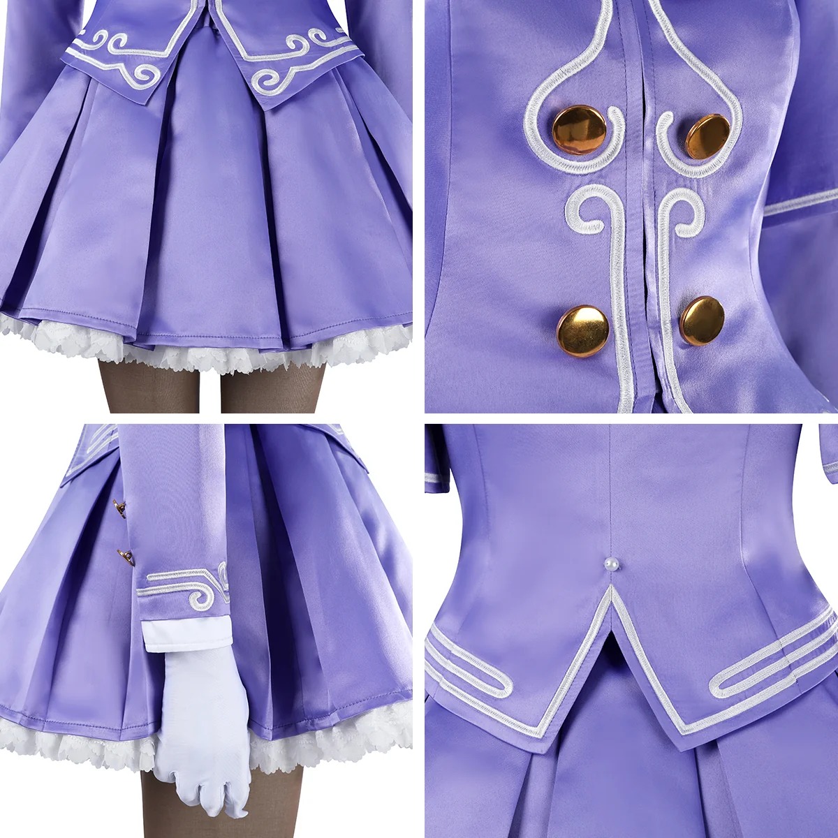 Street Fighter 6 Ingrid Purple Dress Cosplay Costume