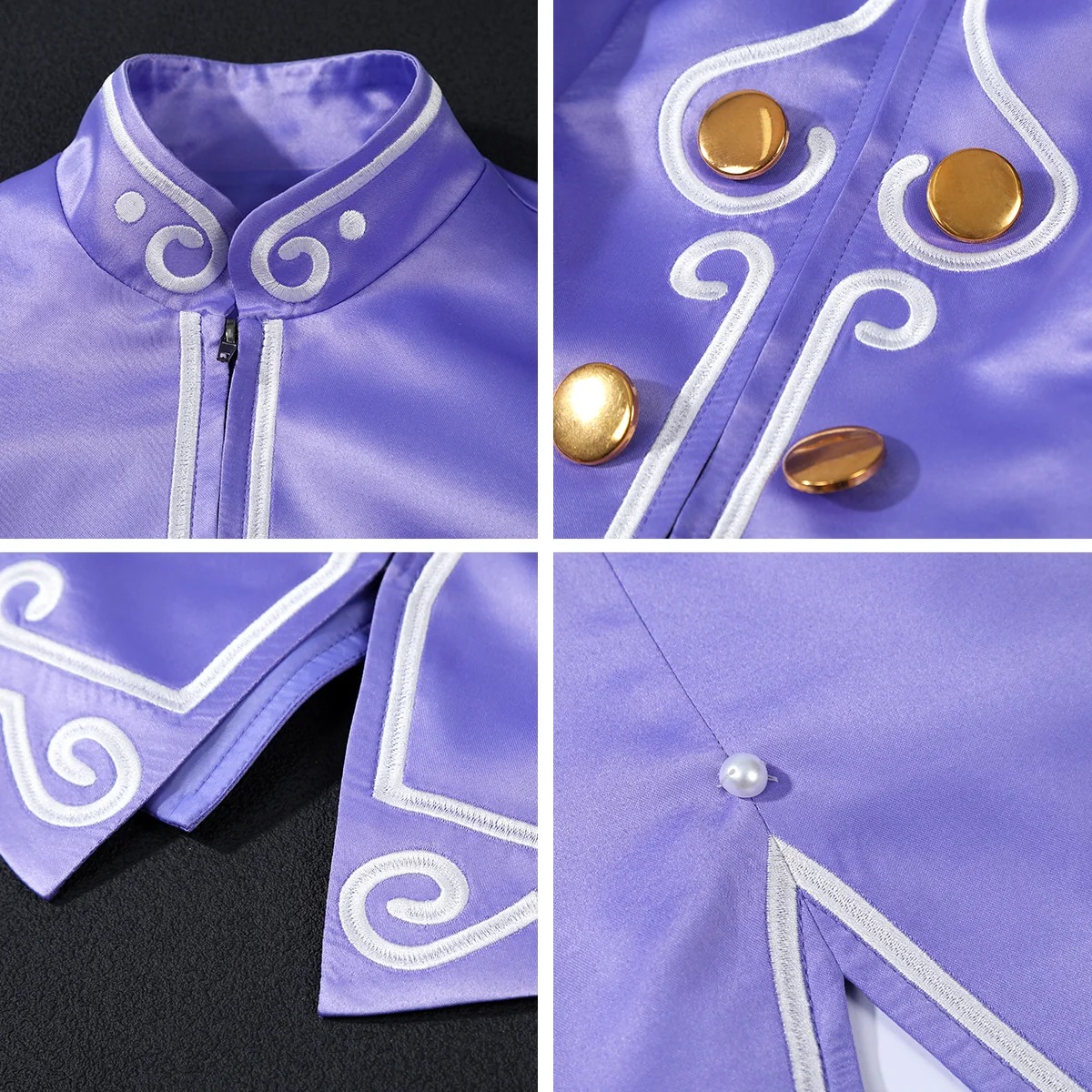Street Fighter 6 Ingrid Purple Dress Cosplay Costume