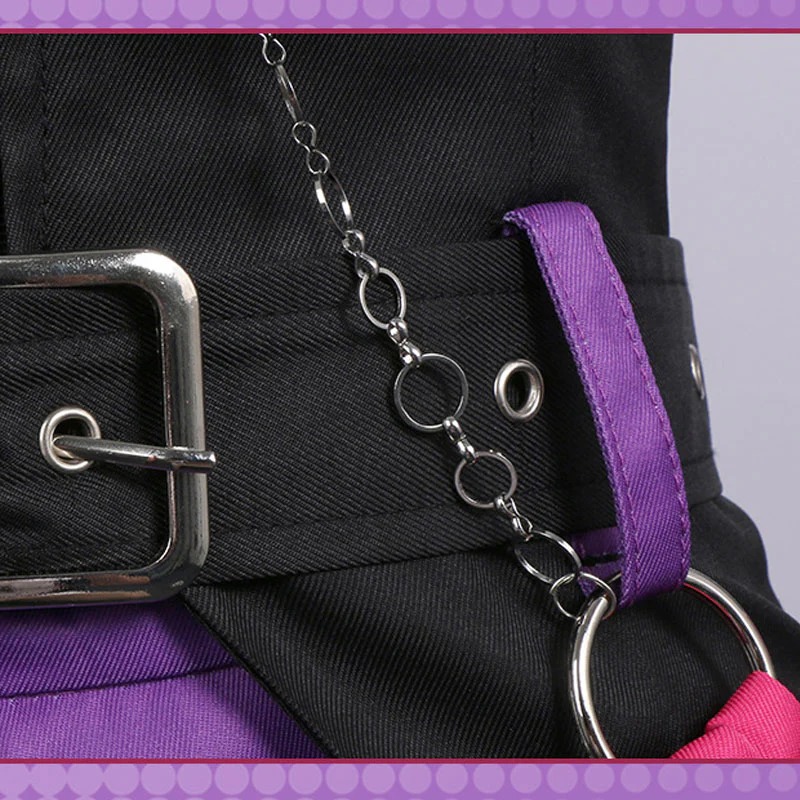 Girls Band Cry Tomo Ebizuka Purple Uniform Cosplay Costumes