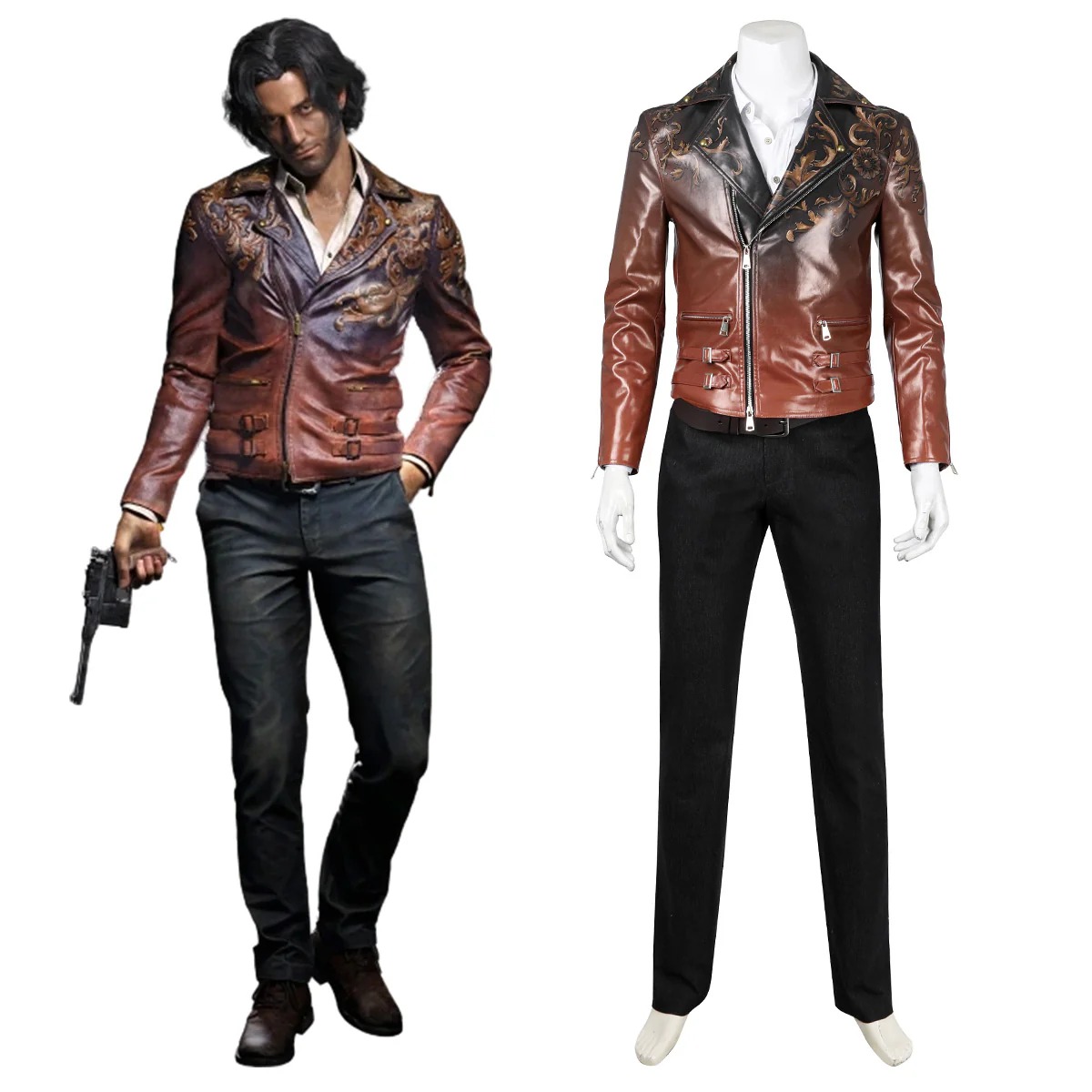 RE IV 4 Remake Luis Cosplay Costume