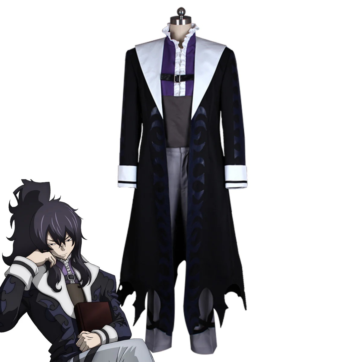 Fairy Tail Mard Geer Tartaros Cosplay Costume