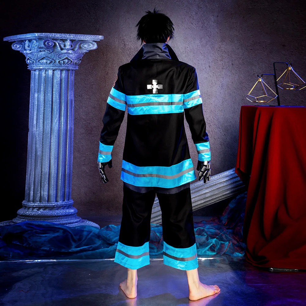 Fire Force Enen no Shouboutai Shinra Kusakabe Battle Suit Cosplay Costume