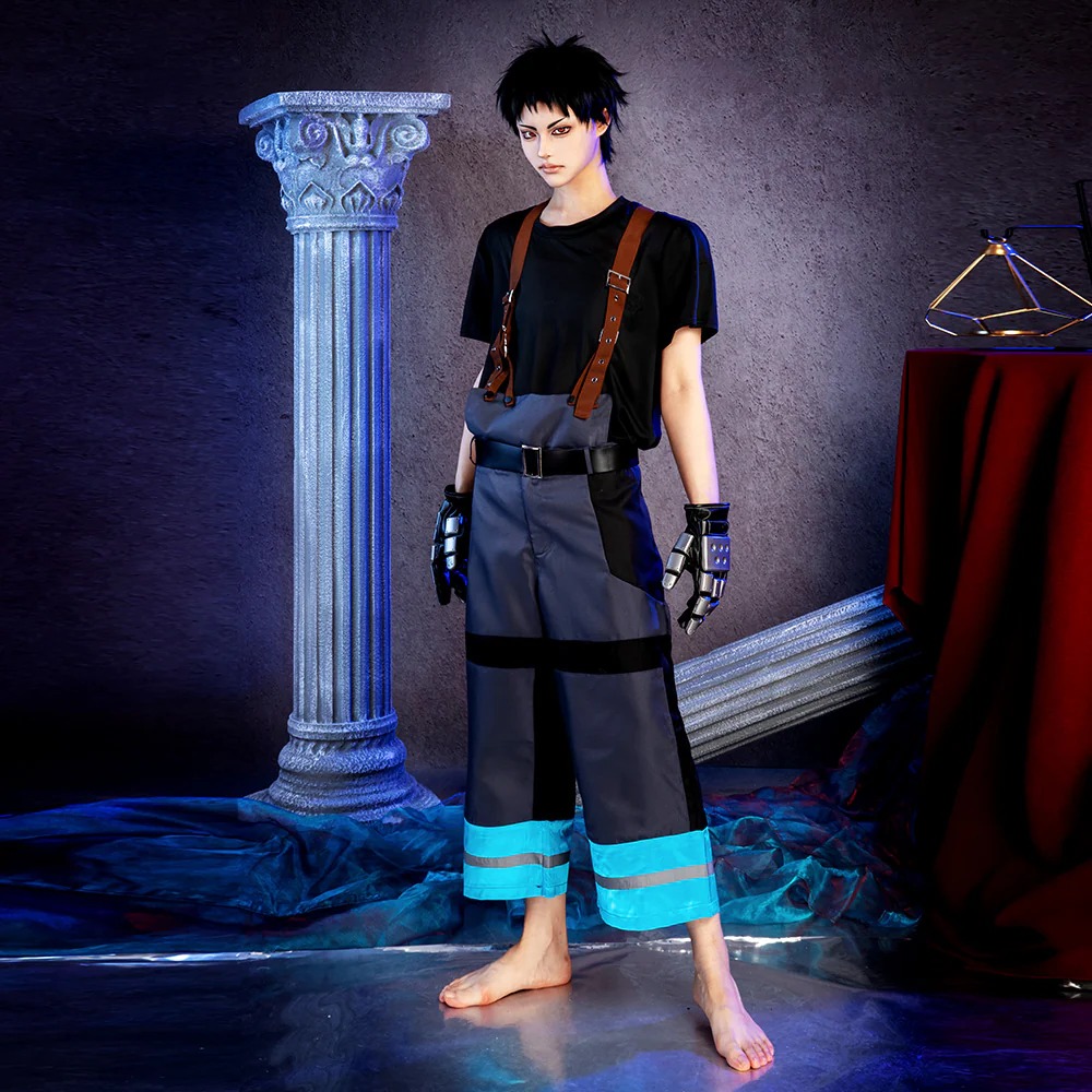 Fire Force Enen no Shouboutai Shinra Kusakabe Battle Suit Cosplay Costume