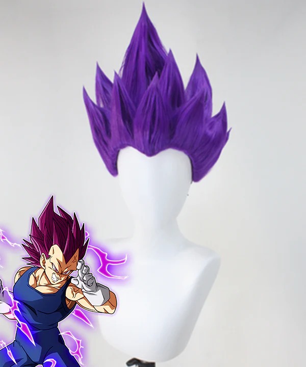 D Ball Vegeta Purple Cosplay Wig