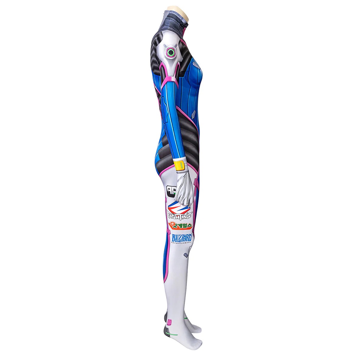 Overwatch OW D.Va DVa Hana Song Zentai Jumpsuit Cosplay Costume