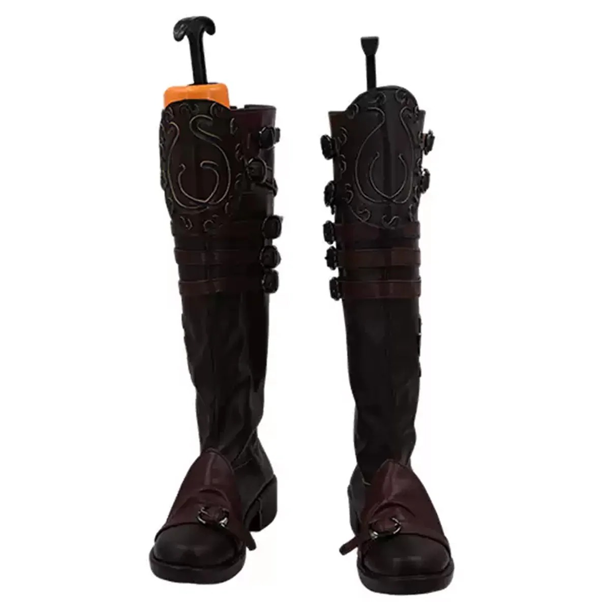 Final Fantasy XIV FF14 Version 7.0 Viper Brown Shoes Cosplay Boots