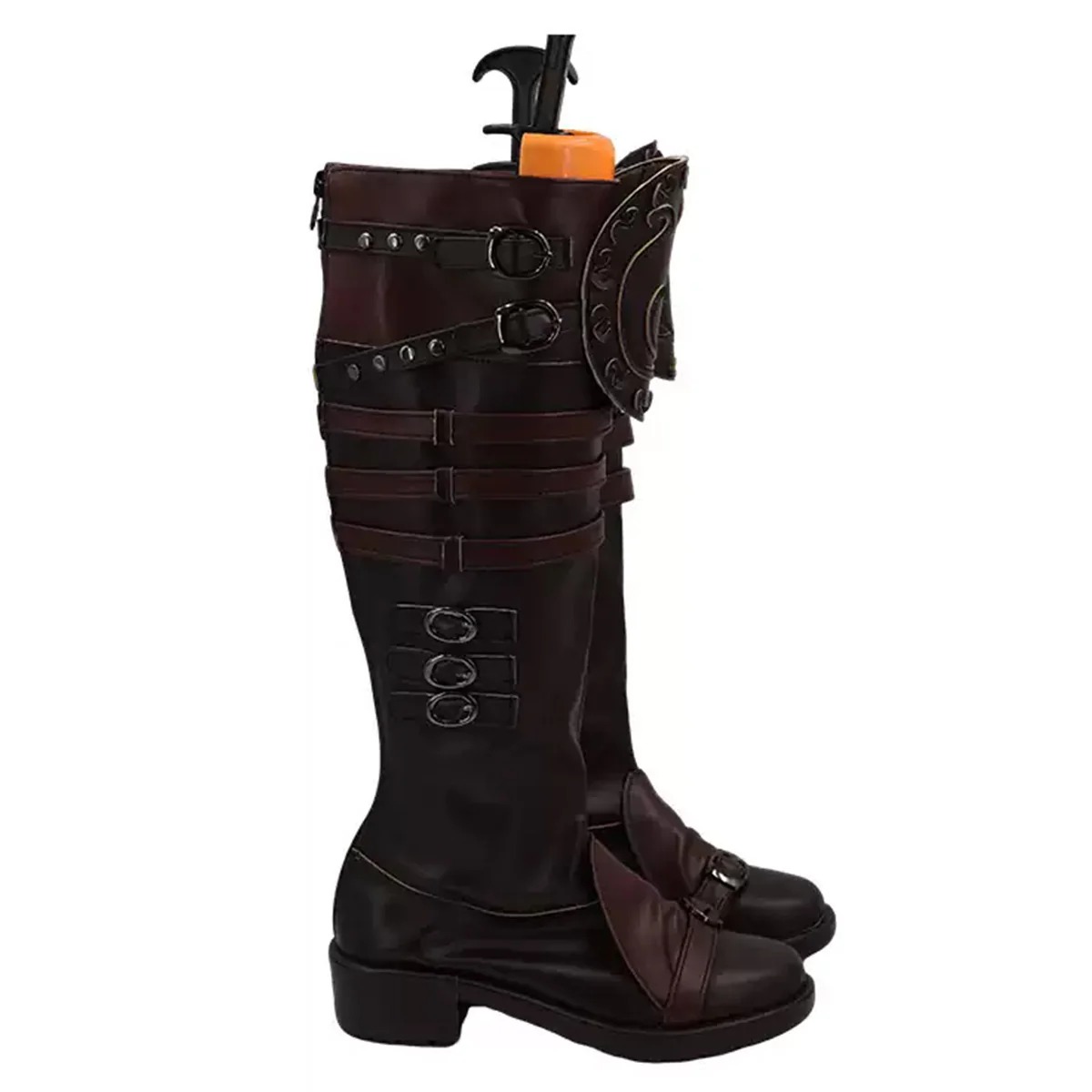 Final Fantasy XIV FF14 Version 7.0 Viper Brown Shoes Cosplay Boots