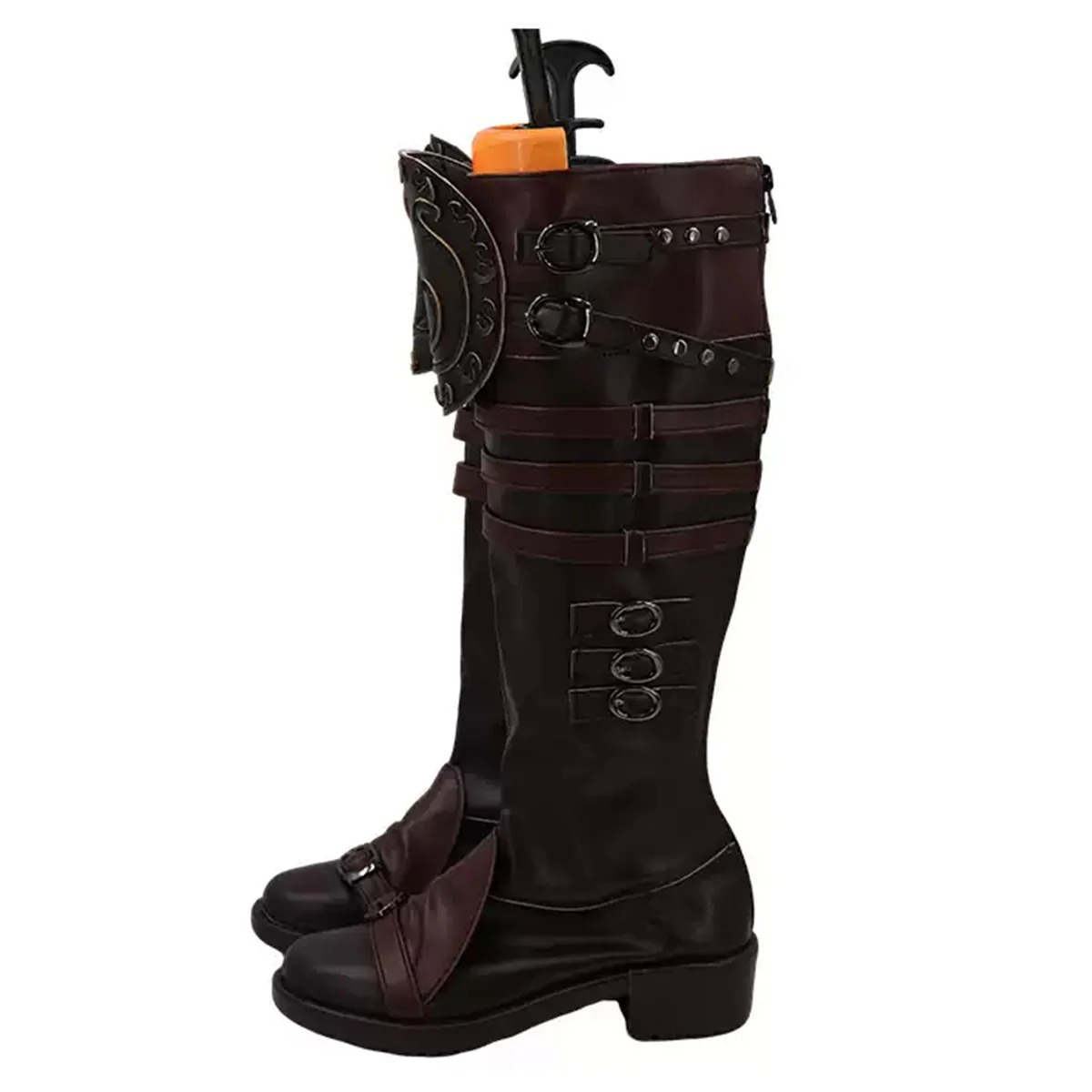 Final Fantasy XIV FF14 Version 7.0 Viper Brown Shoes Cosplay Boots