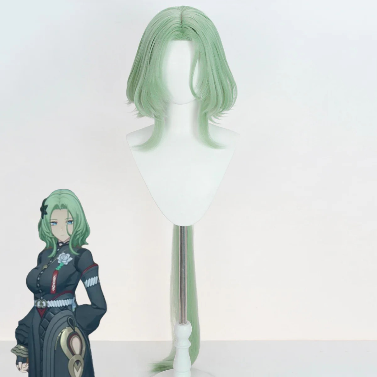 Zenless Zone Zero Obol Squad Isolde Green Cosplay Wig
