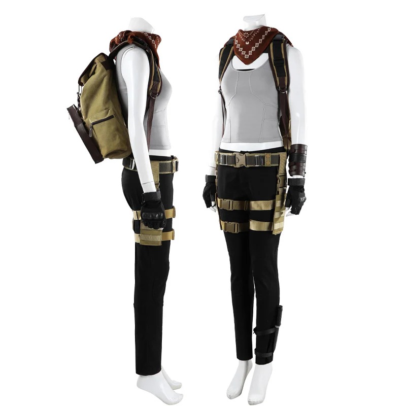 Tomb Raider: Legacy of Atlantis Lara Croft No Backpack Cosplay Costumes