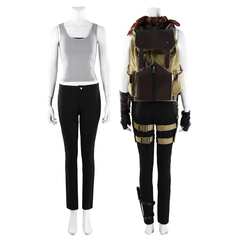 Tomb Raider: Legacy of Atlantis Lara Croft No Backpack Cosplay Costumes