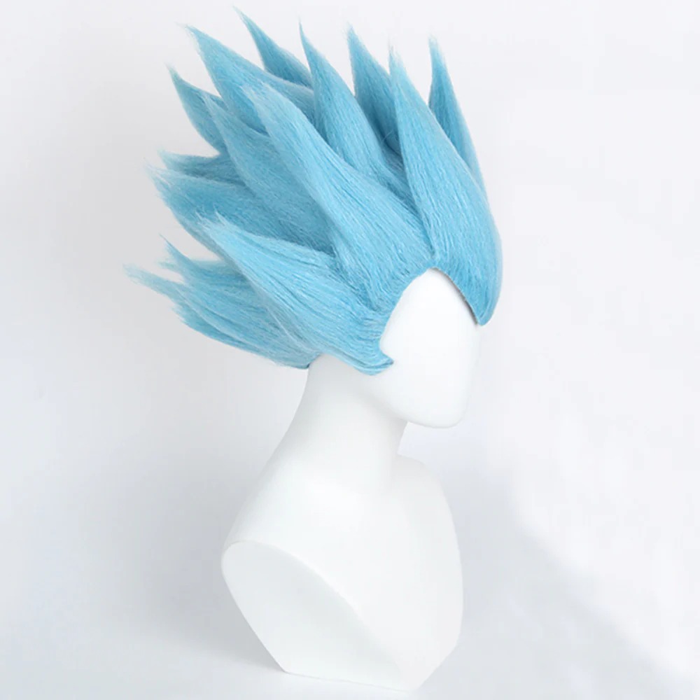 D Ball Vegeta SSGSS Blue Cosplay Wig