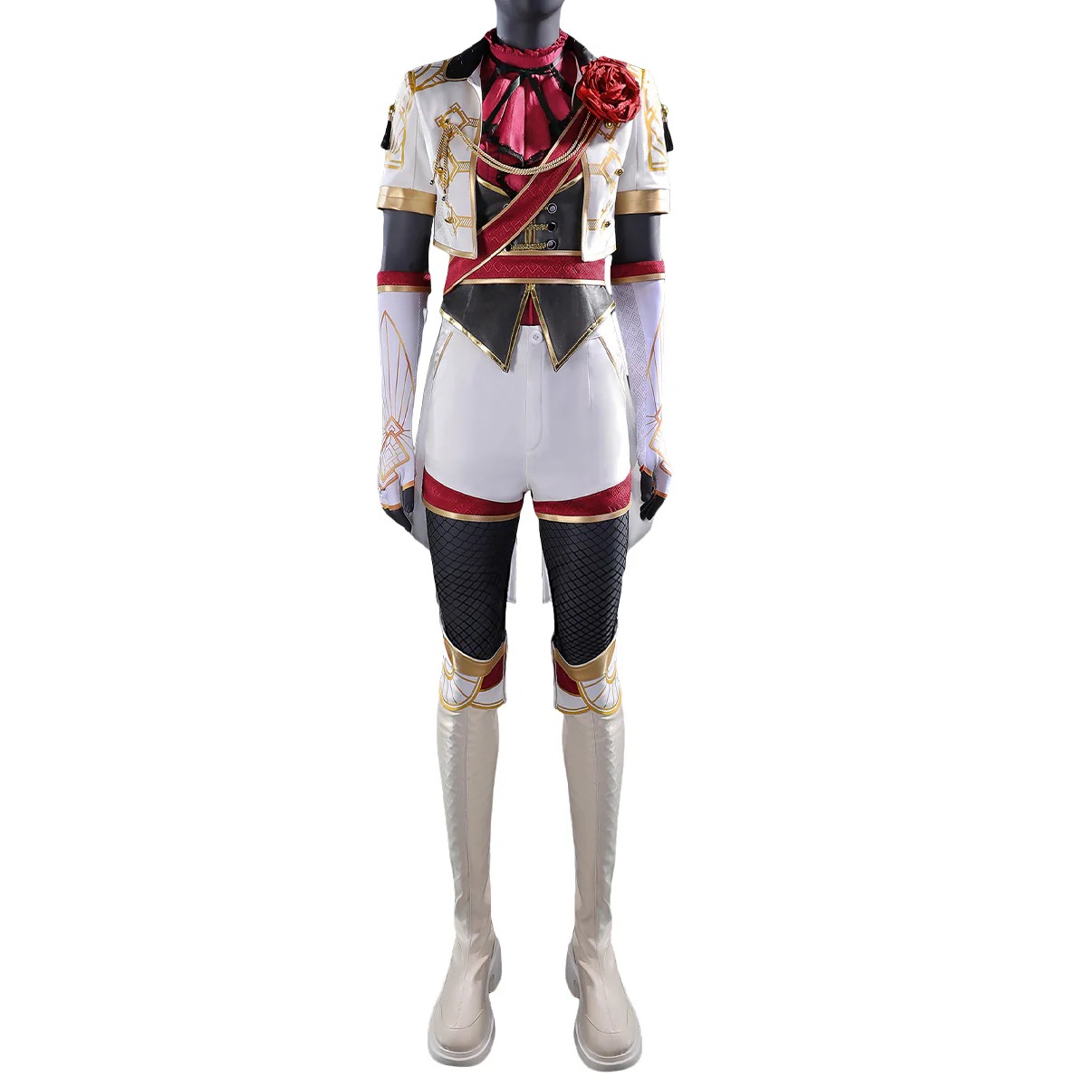 Clair Obscur: Expedition 33 Maelle White Flowers Suit Outfit Cosplay Costume-No Boots