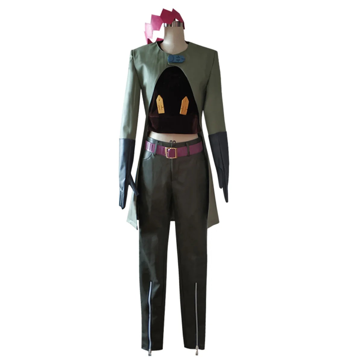 JoJo's Bizarre Adventure Rohan Kishibe Green Cosplay Costume