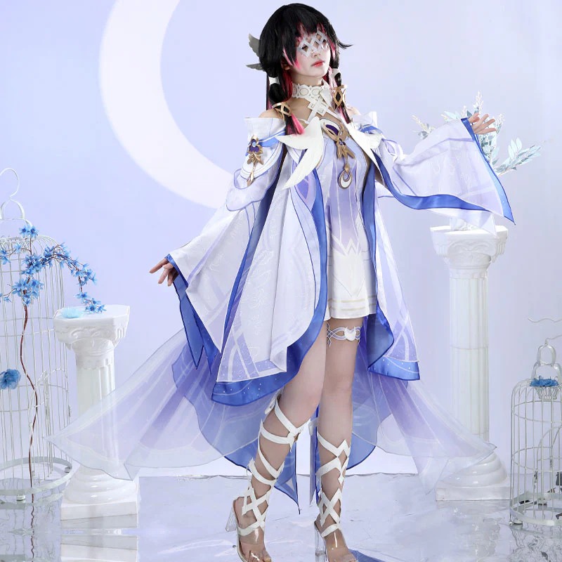 Genshin Impact Columbina Damselette Cosplay Costumes