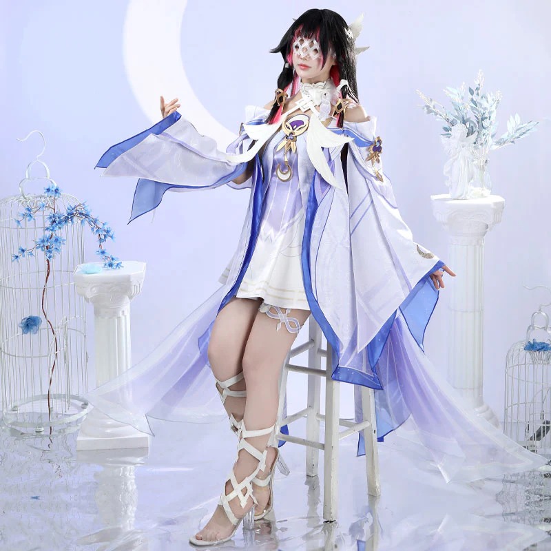 Genshin Impact Columbina Damselette Cosplay Costumes