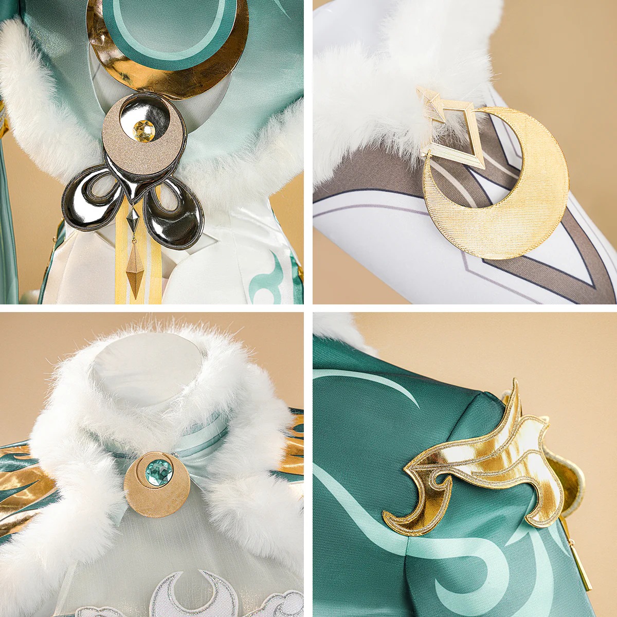 Genshin Impact Zibai Cosplay Costume