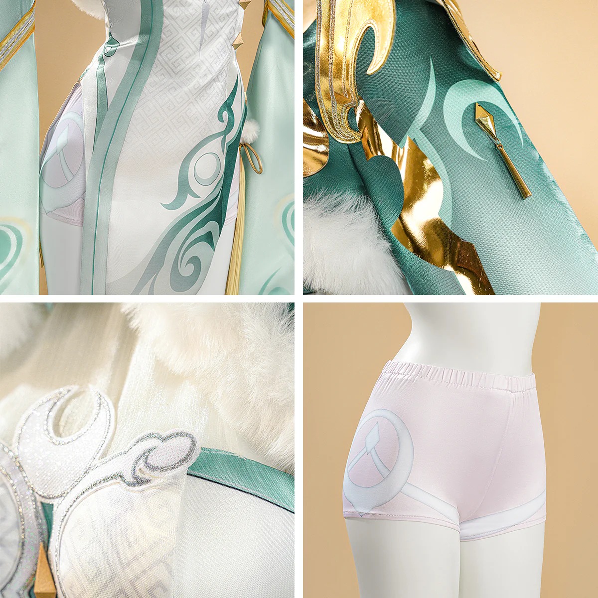 Genshin Impact Zibai Cosplay Costume
