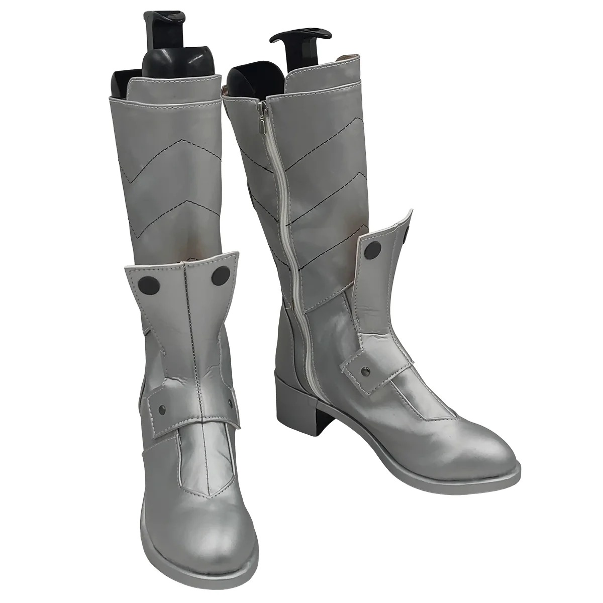 Kaiju No.8 Soshiro Hoshina Leno Ichikawa General Silver Shoes Cosplay Boots