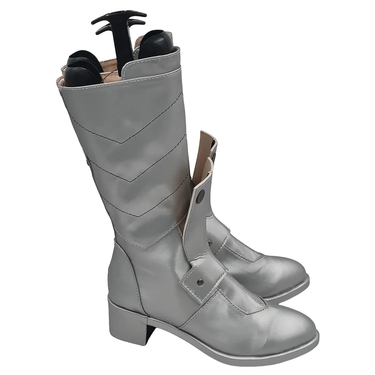 Kaiju No.8 Soshiro Hoshina Leno Ichikawa General Silver Shoes Cosplay Boots
