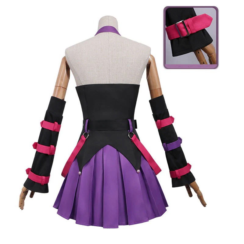 Girls Band Cry Tomo Ebizuka Purple Uniform Cosplay Costumes