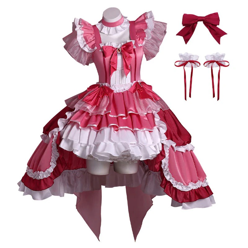 Puella Magi Madoka Magica Kyoko Sakura Stage Outfit Cosplay Costumes