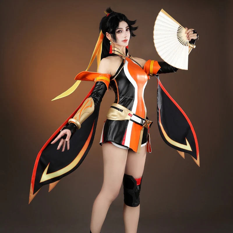 Overwatch Anran Orange Cosplay Costume