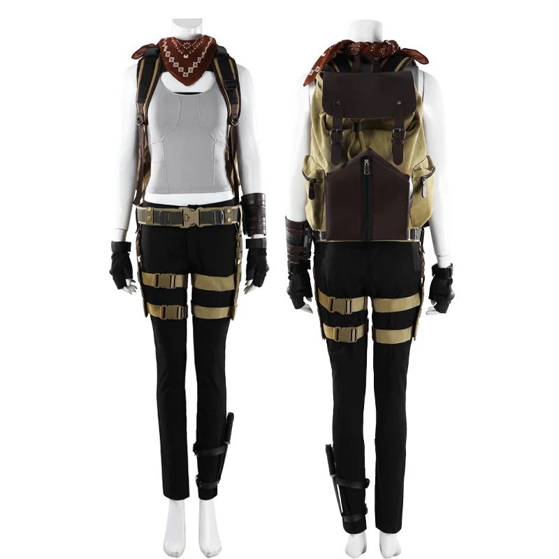 Tomb Raider: Legacy of Atlantis Lara Croft No Backpack Cosplay Costumes